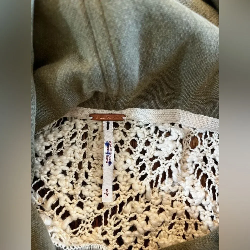 Free People $298 Wild Meadow Pullover with Gorgeous Crochet Detailing